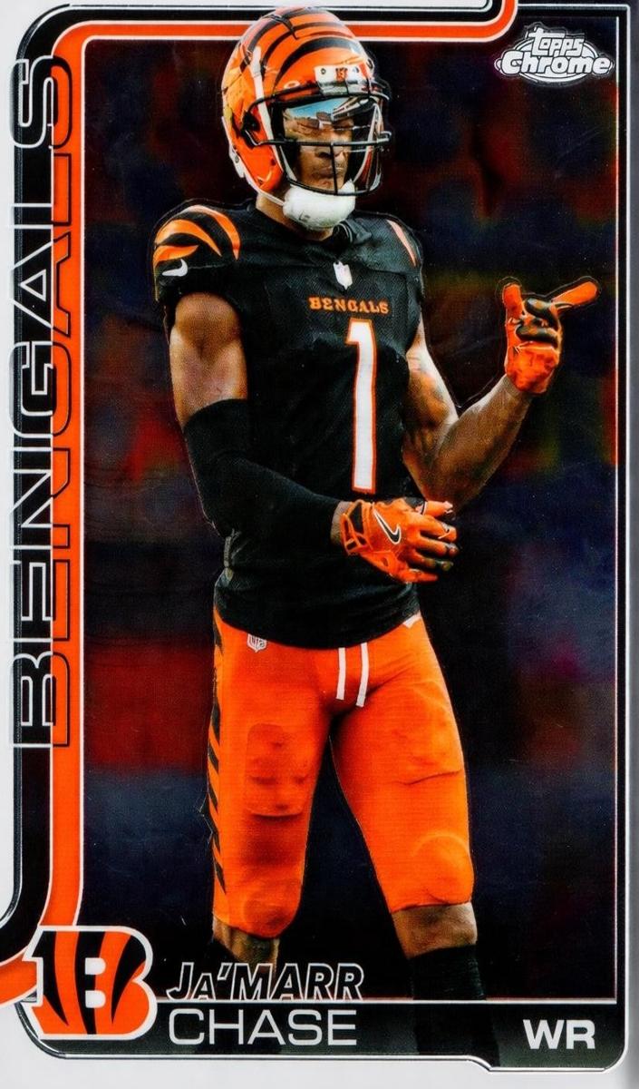 Ja'Marr Chase 2025 Topps Chrome Football card