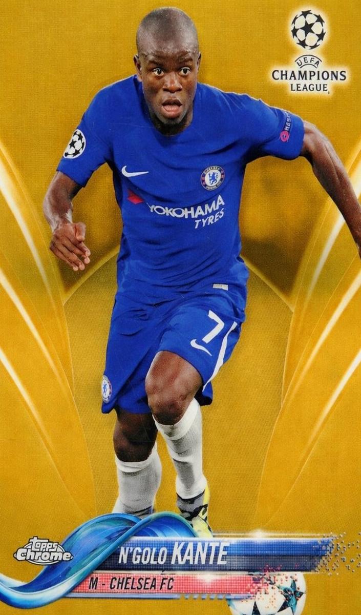 2017 Topps Chrome UEFA Champions League N'Golo Kante [Refractor] #76 card