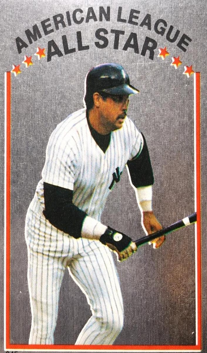 1981 Topps Stickers Reggie Jackson #245 card