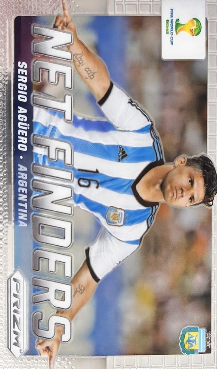 2014 Panini Prizm World Cup Sergio Aguero [Blue] #3 card