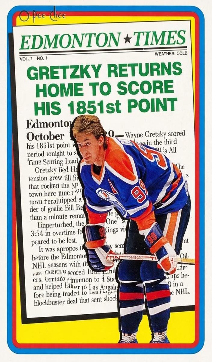 1990 O-Pee-Chee Wayne Gretzky #2 card