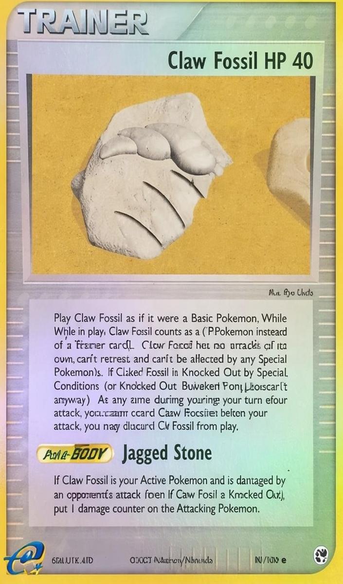 2003 Claw Fossil HP 40 [Reverse Foil] #90
