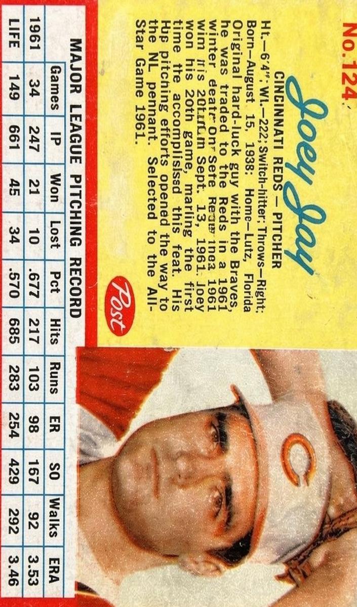 1962 Joey Jay [Blue Lines] #124
