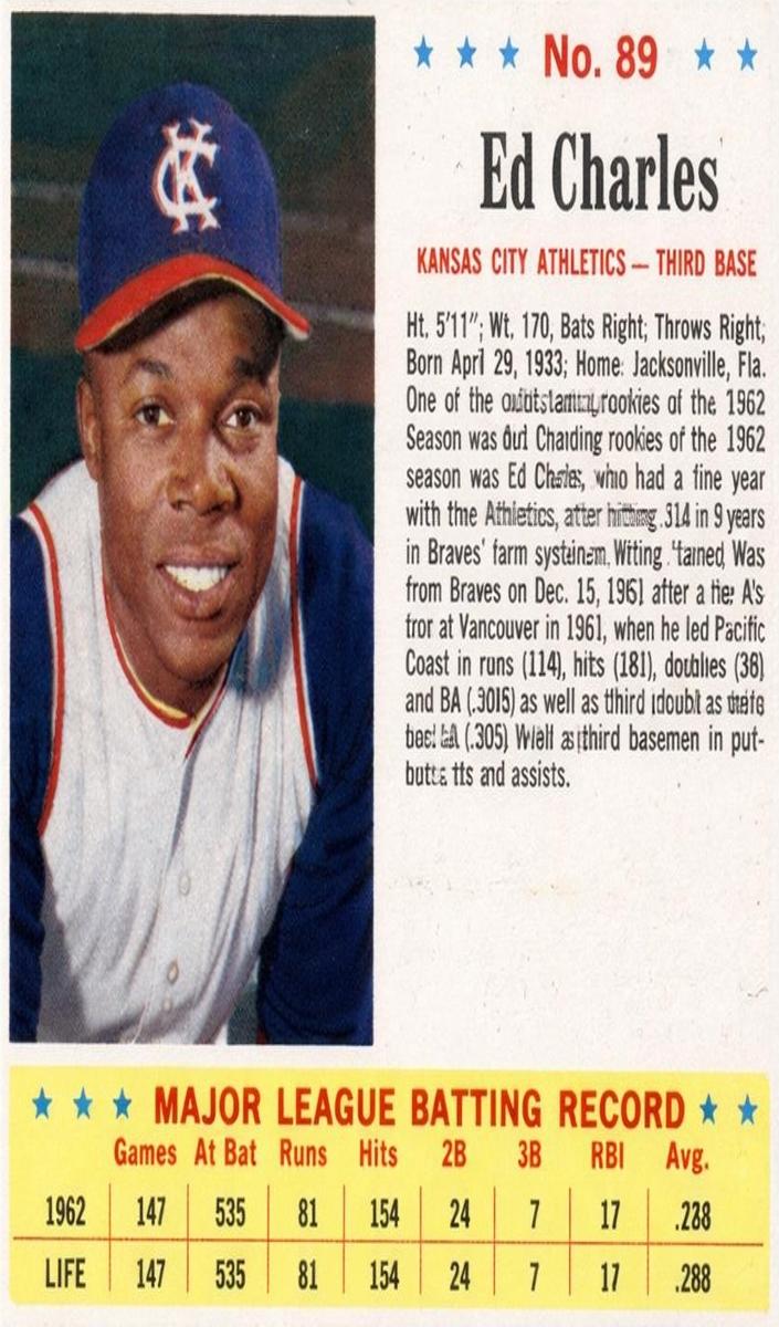 1963 Ed Charles [Hand Cut] #89