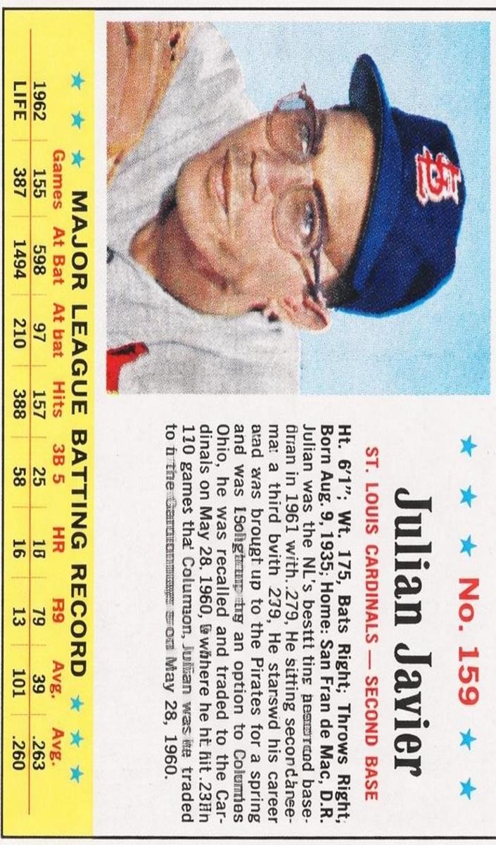 1963 Julian Javier #159