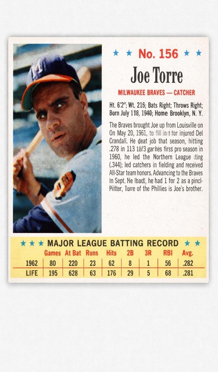 1963 Joe Torre [Hand Cut] #156