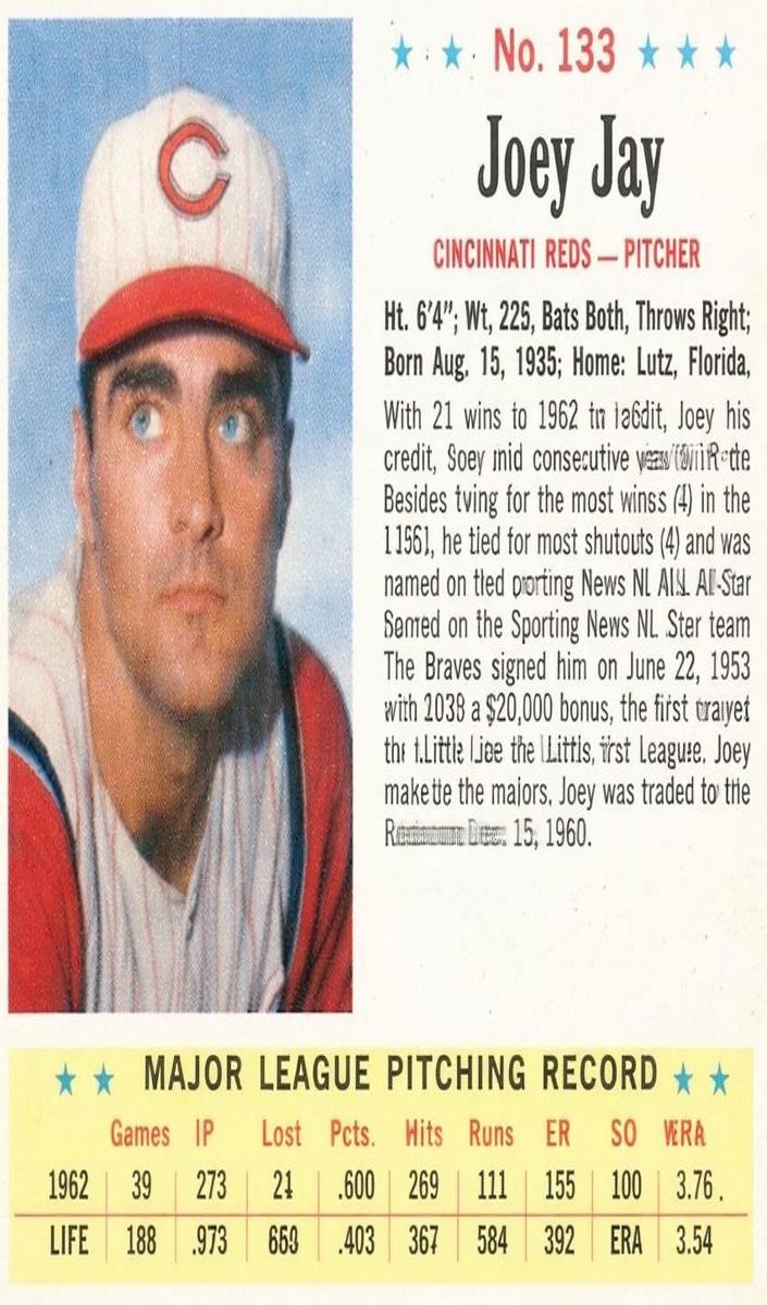 1963 Joey Jay #133