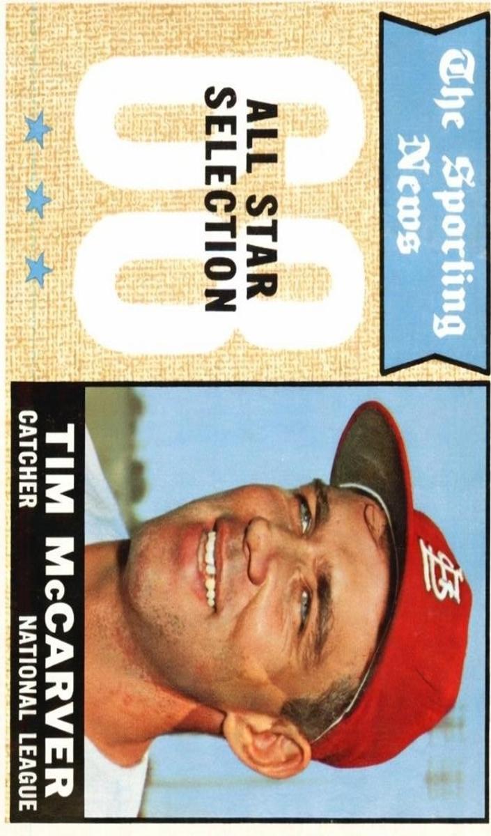 1968 Topps Tim McCarver #376 card