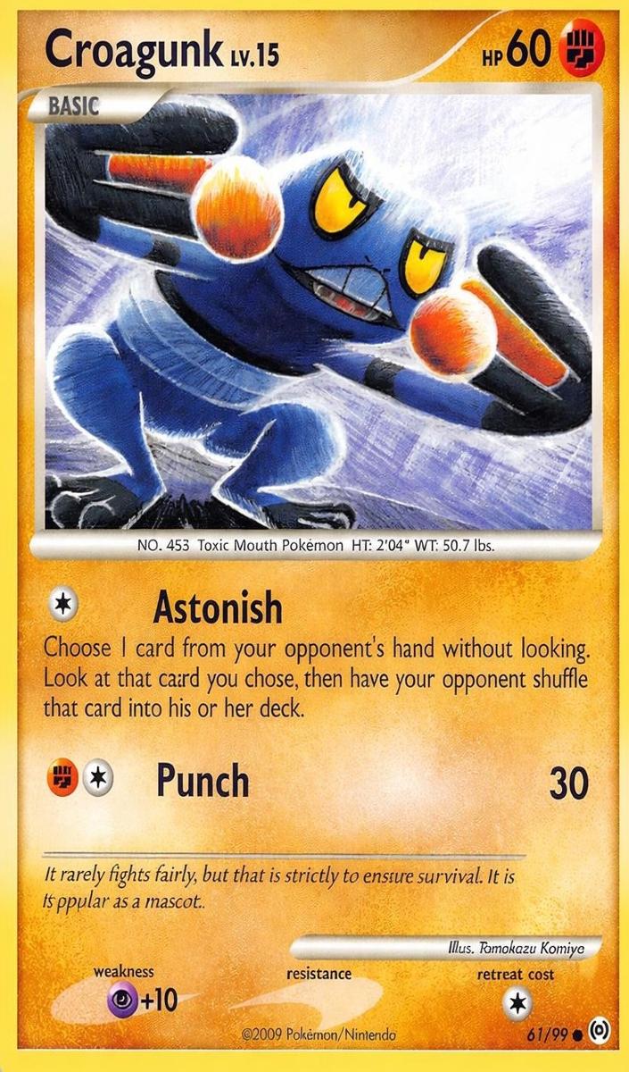 Croagunk 2009 Pokemon Platinum Arceus