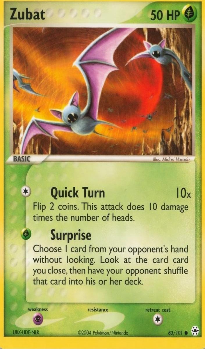 Zubat 2004 Pokemon EX Hidden Legends