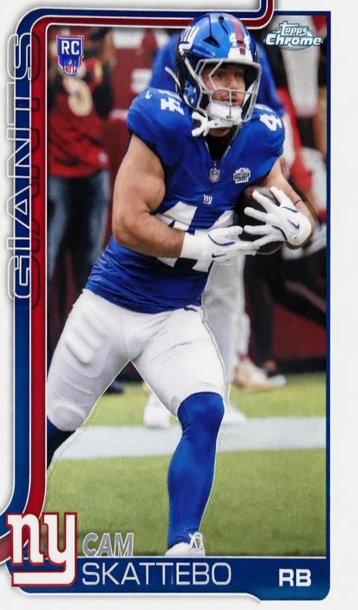 Cam Skattebo 2025 Topps Chrome Football