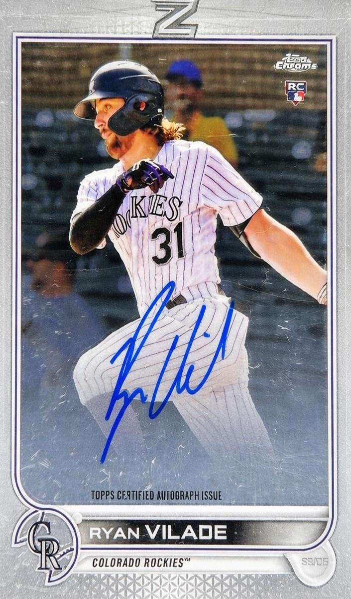 2022 Topps Chrome Ryan Vilade #RA-RV card