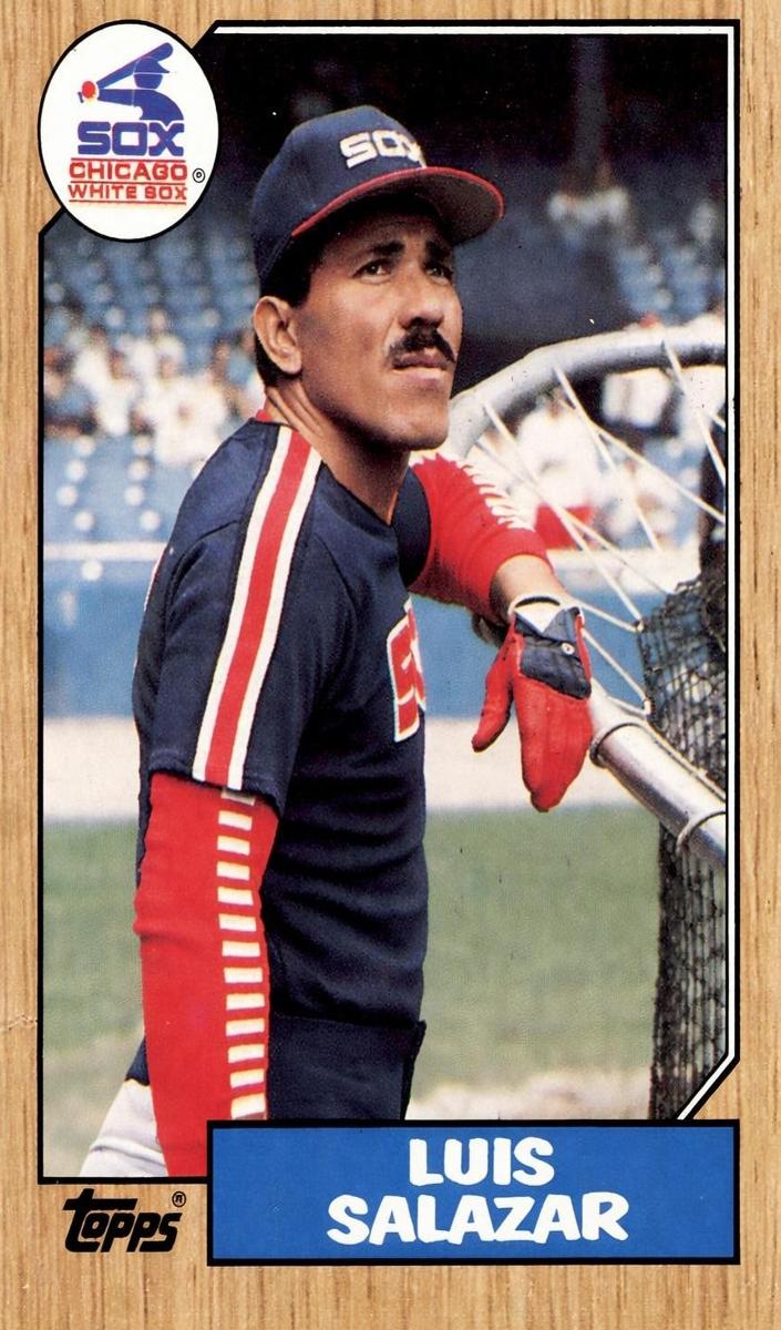 1987 Topps Luis Salazar #454 card