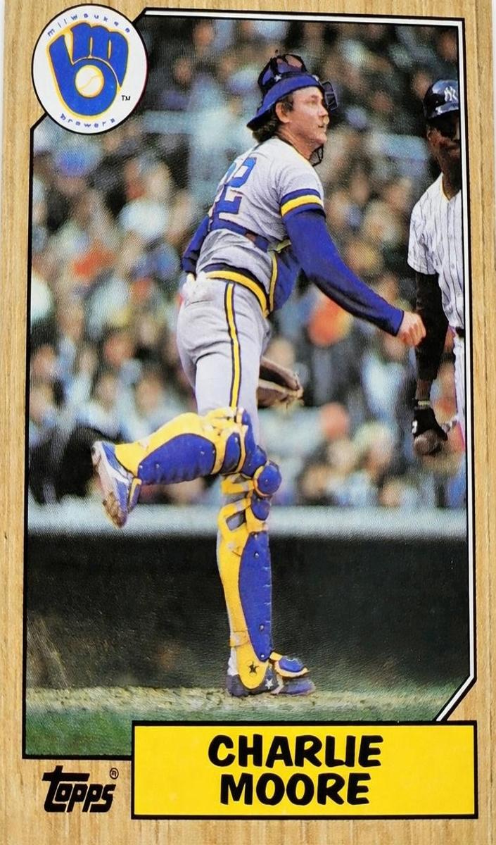 1987 Topps Charlie Moore #676 card