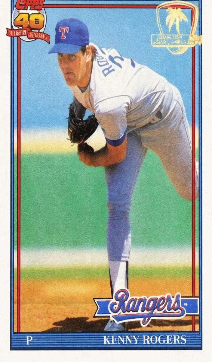 Kenny Rogers 1991 Topps Desert Shield Baseball