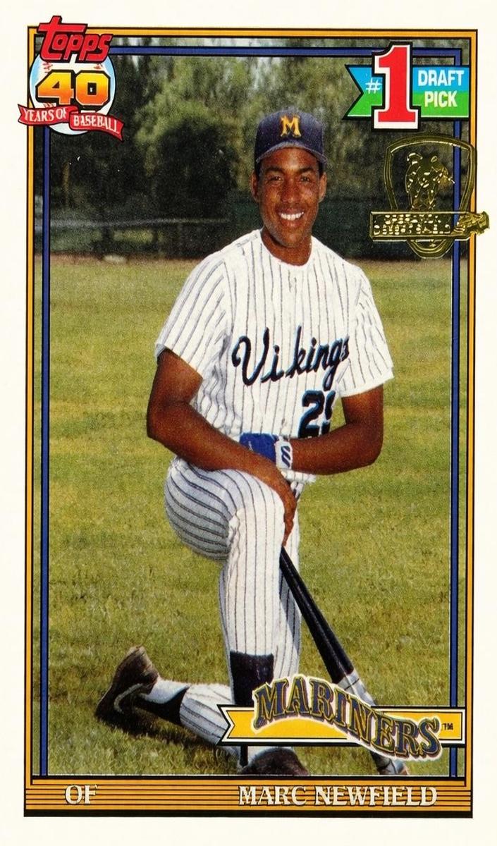 1991 Topps Marc Newfield #529 card