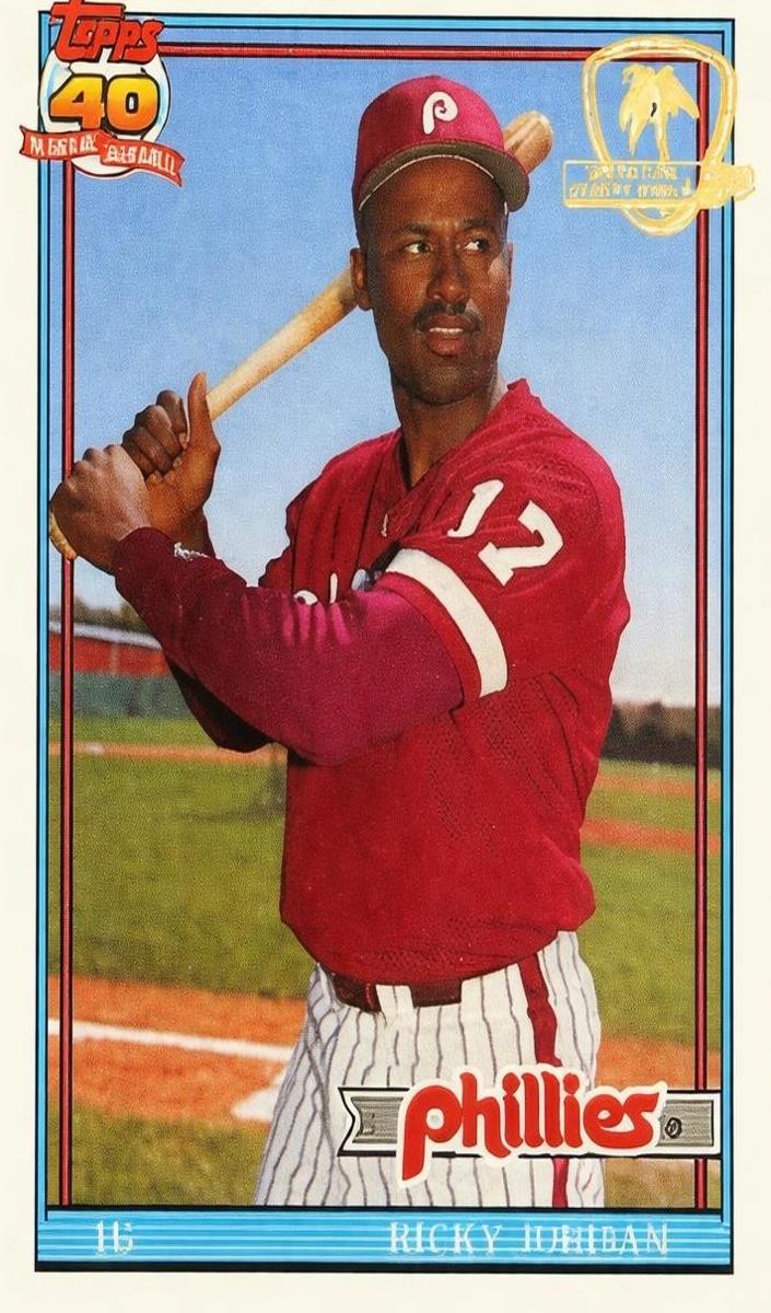 Ricky Jordan 1991 Topps Desert Shield Baseball