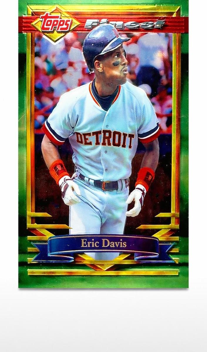 1994 Topps Finest Eric Davis #80 card