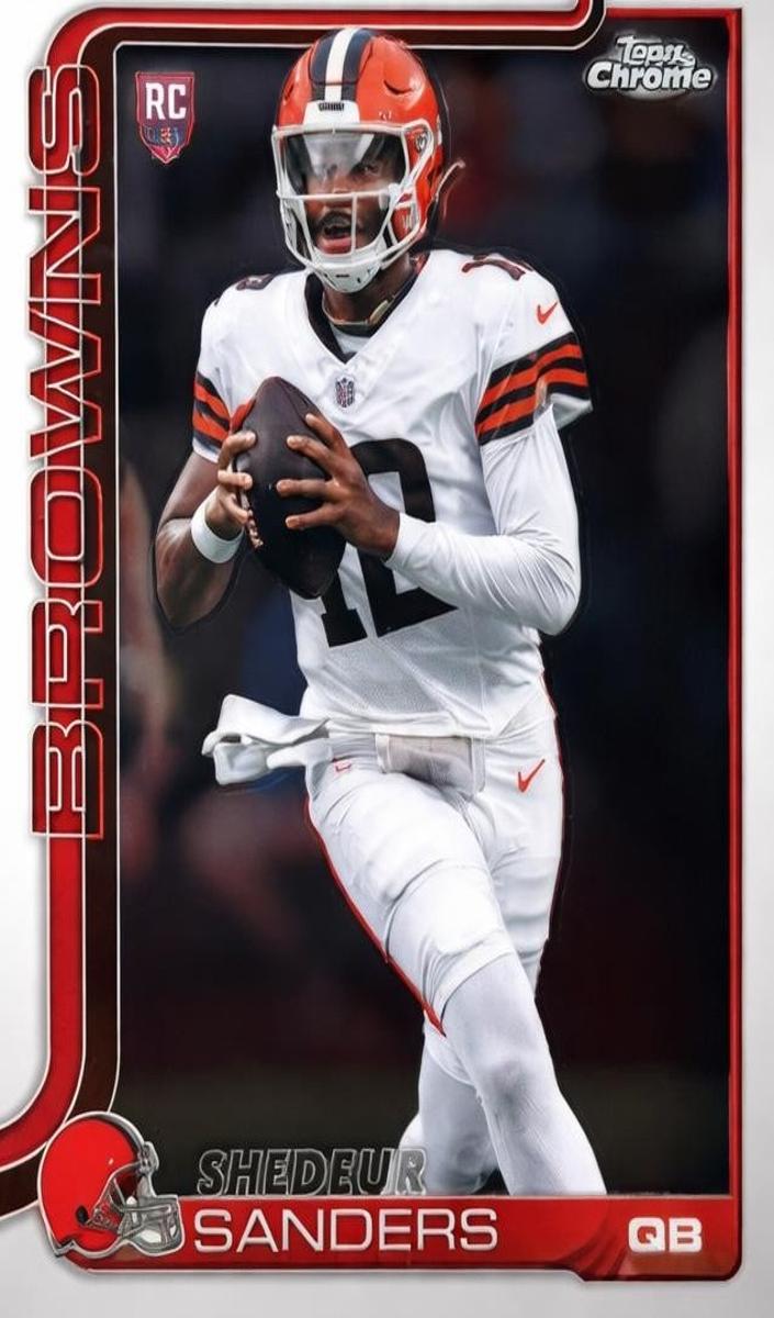 Shedeur Sanders 2025 Topps Chrome Football