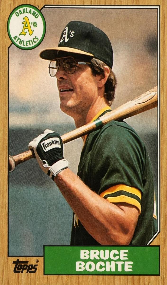 1987 Topps Bruce Bochte #496 card