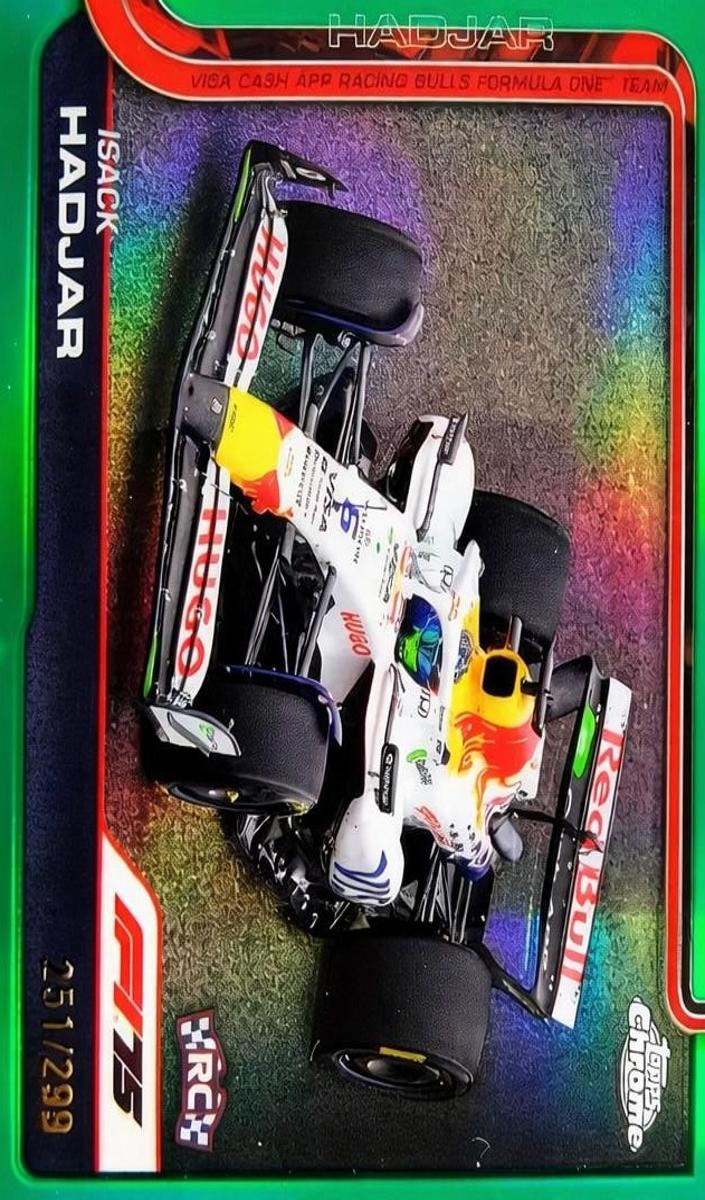 2025 Topps Chrome F1 Isack Hadjar [Teal Refractor] #84 card