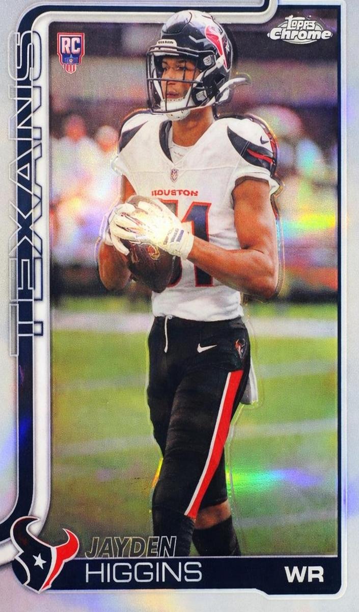 Jayden Higgins 2025 Topps Chrome Football card