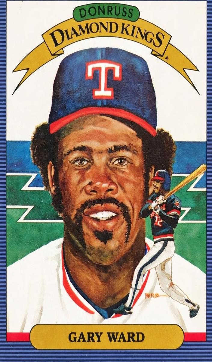 Gary Ward 1986 Donruss Diamond King Baseball