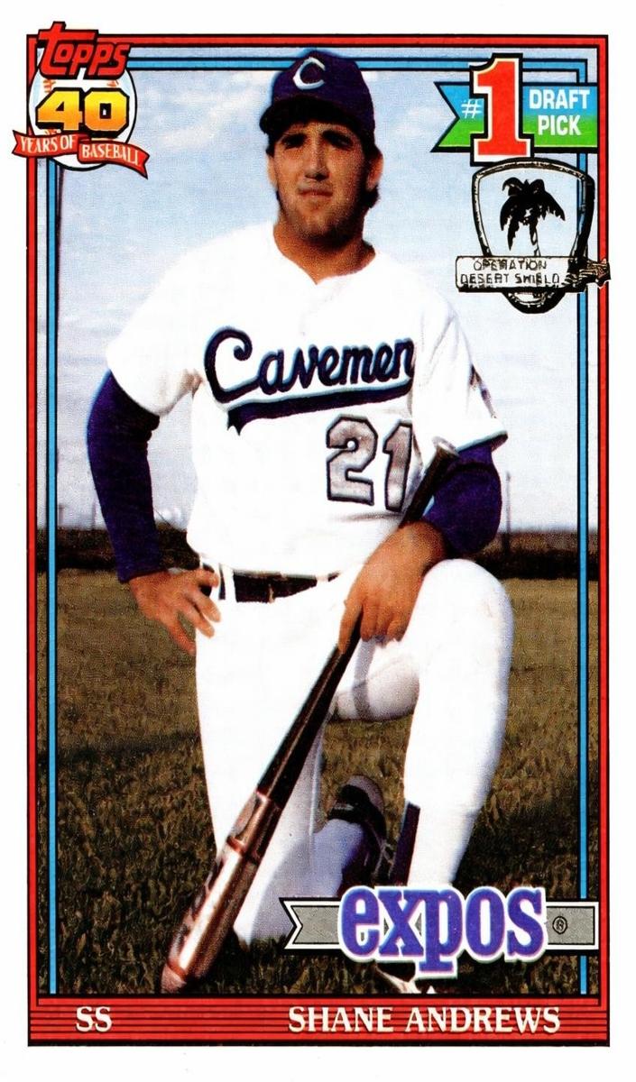 1991 Topps Shane Andrews #74 card