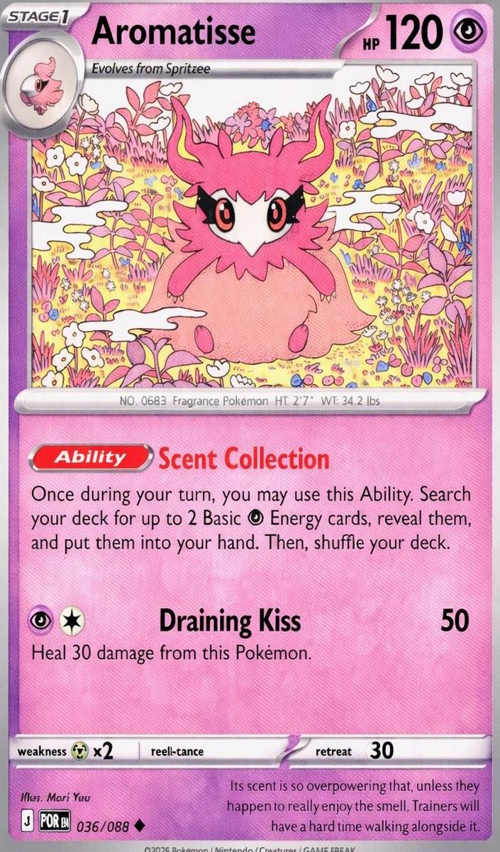 Aromatisse 2026 Pokemon Mega Evolution Perfect Order