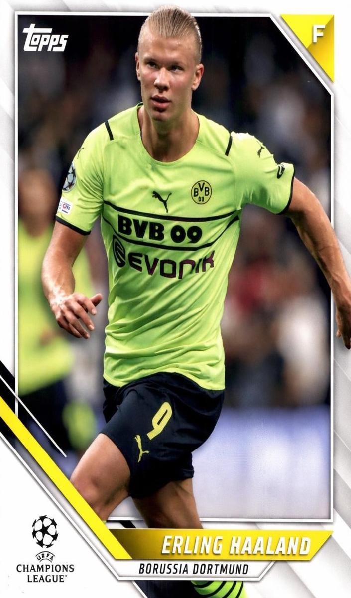 2021 Topps UEFA Champions League Erling Haaland #1 card