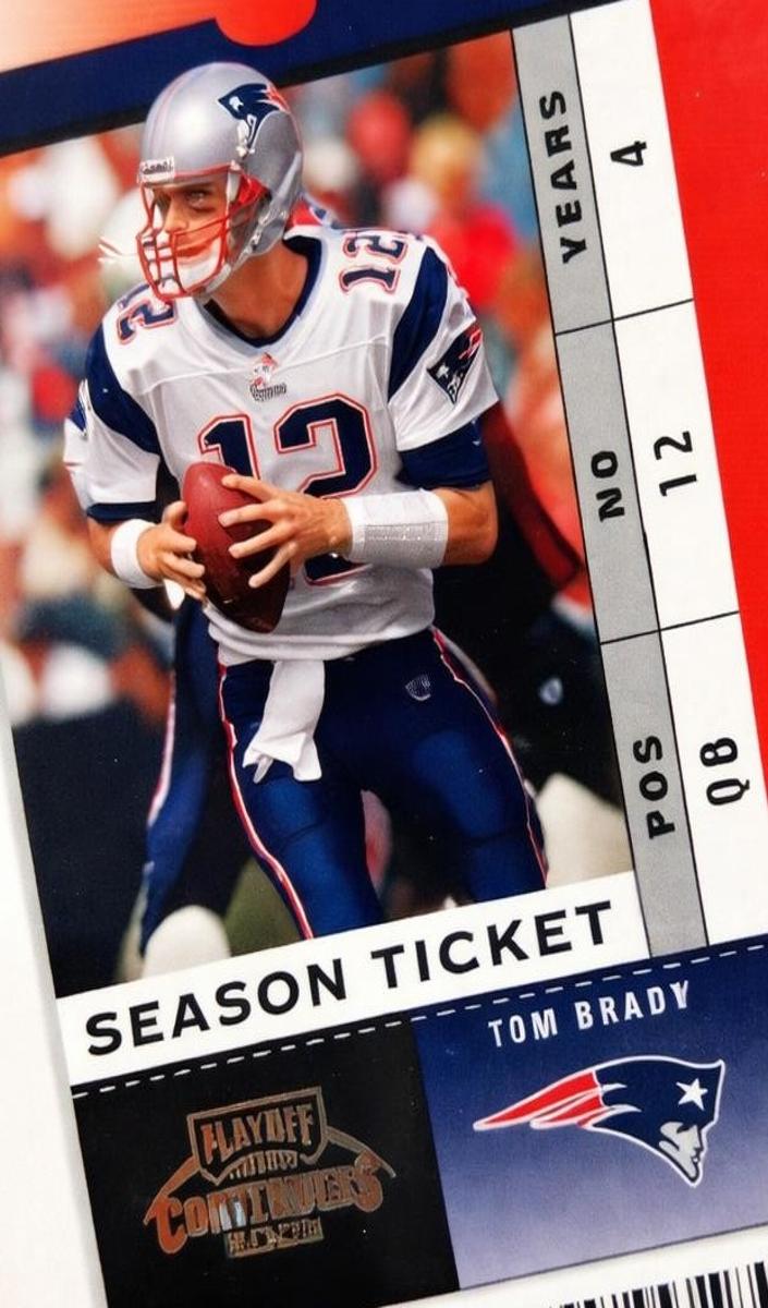 2003 Fleer Authentix Tom Brady #22 card