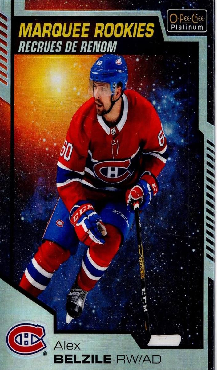 2020 O-Pee-Chee Platinum Alex Belzile [Rainbow] #187 card