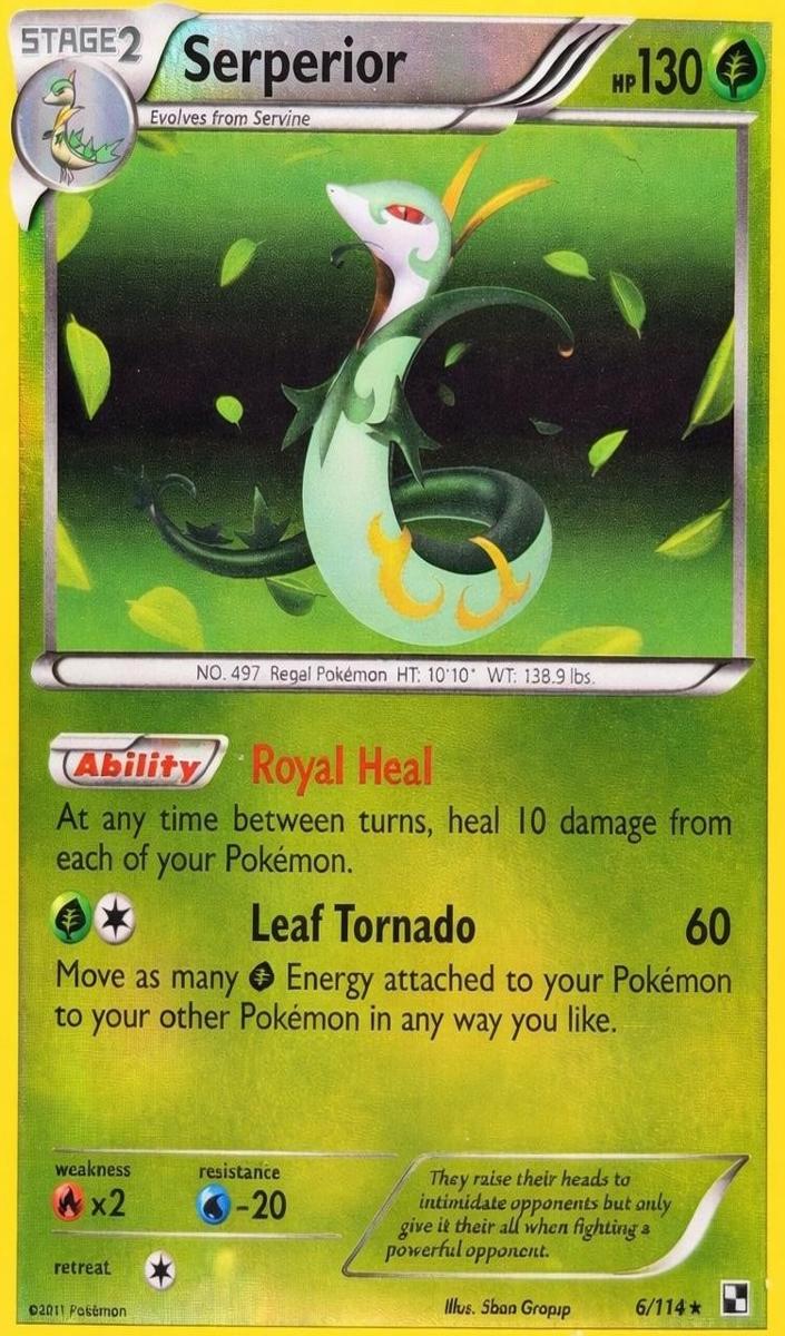 Serperior 2011 Pokemon Black & White Reverse Holo