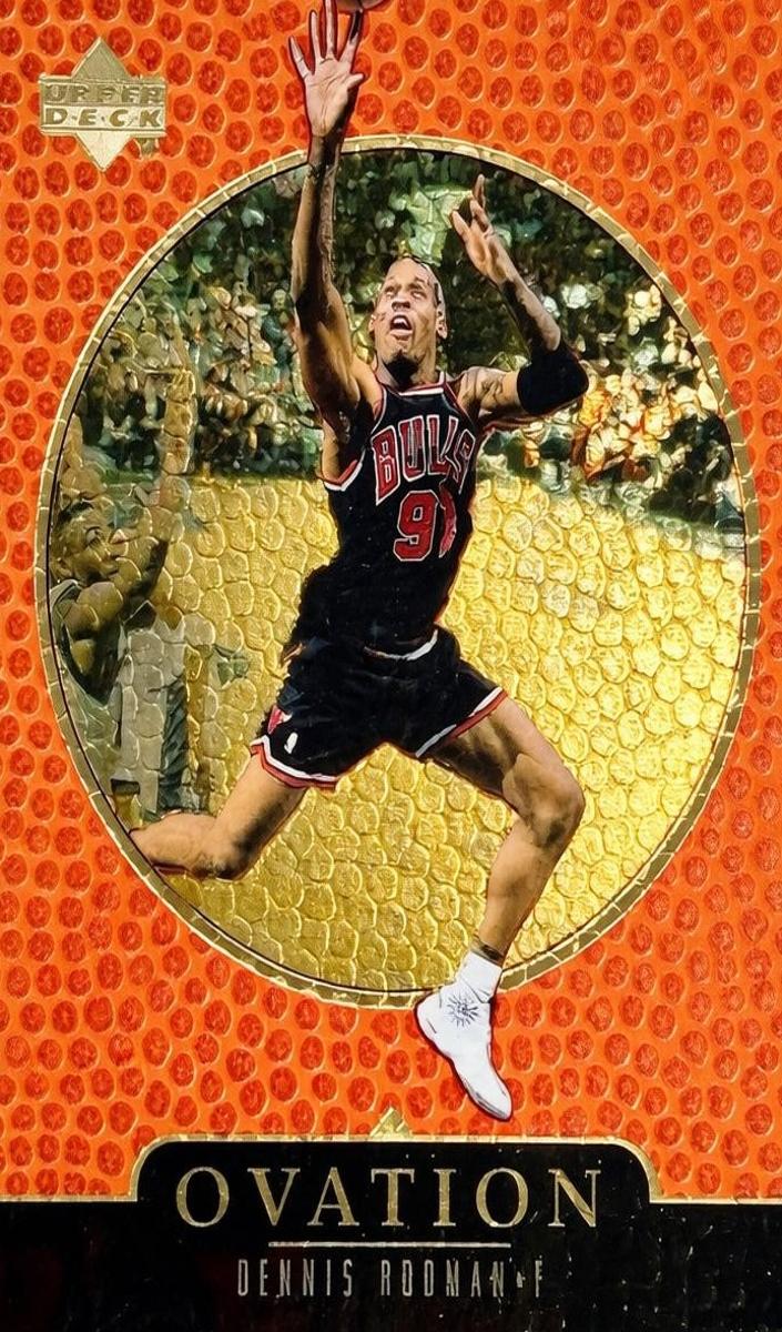 1998 Upper Deck Ovation Dennis Rodman [Gold] #9 card