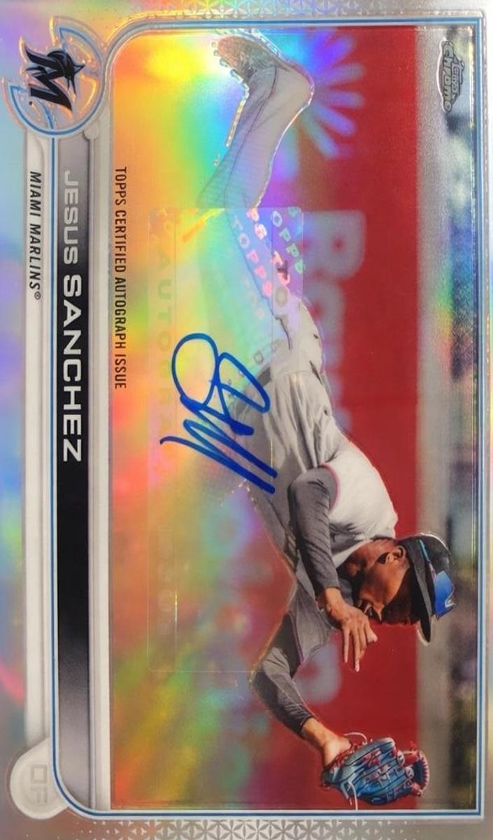 2022 Topps Chrome Update Jesus Sanchez #AC-JSA card