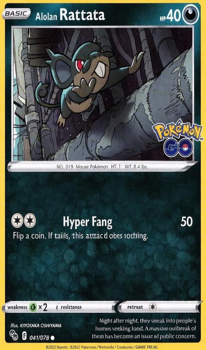 Alolan Rattata 2022 Pokemon Go