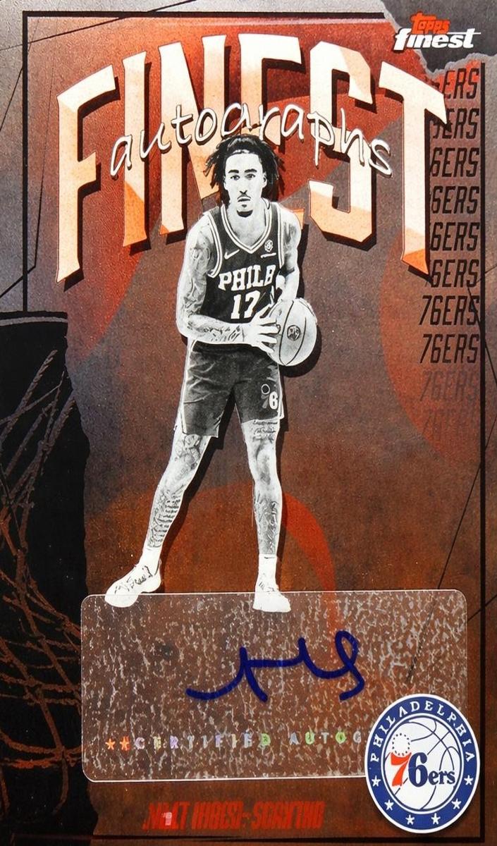 2025 Topps Finest Jalen Hood-Schifino #FAU-JHS card