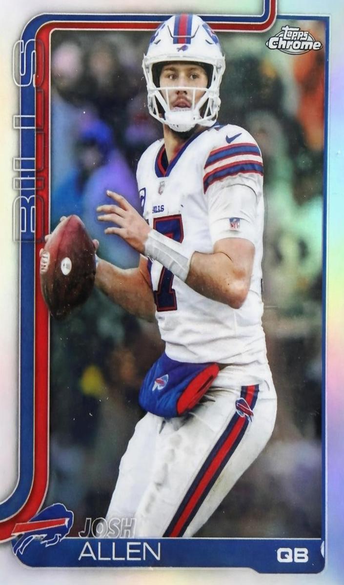 Josh Allen 2025 Topps Chrome Football card