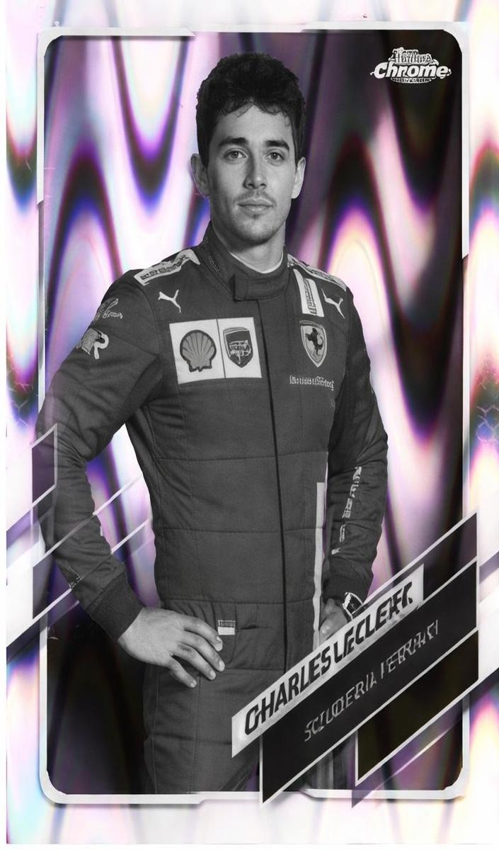 2021 Charles Leclerc [Black & White Raywave Refractor] #11