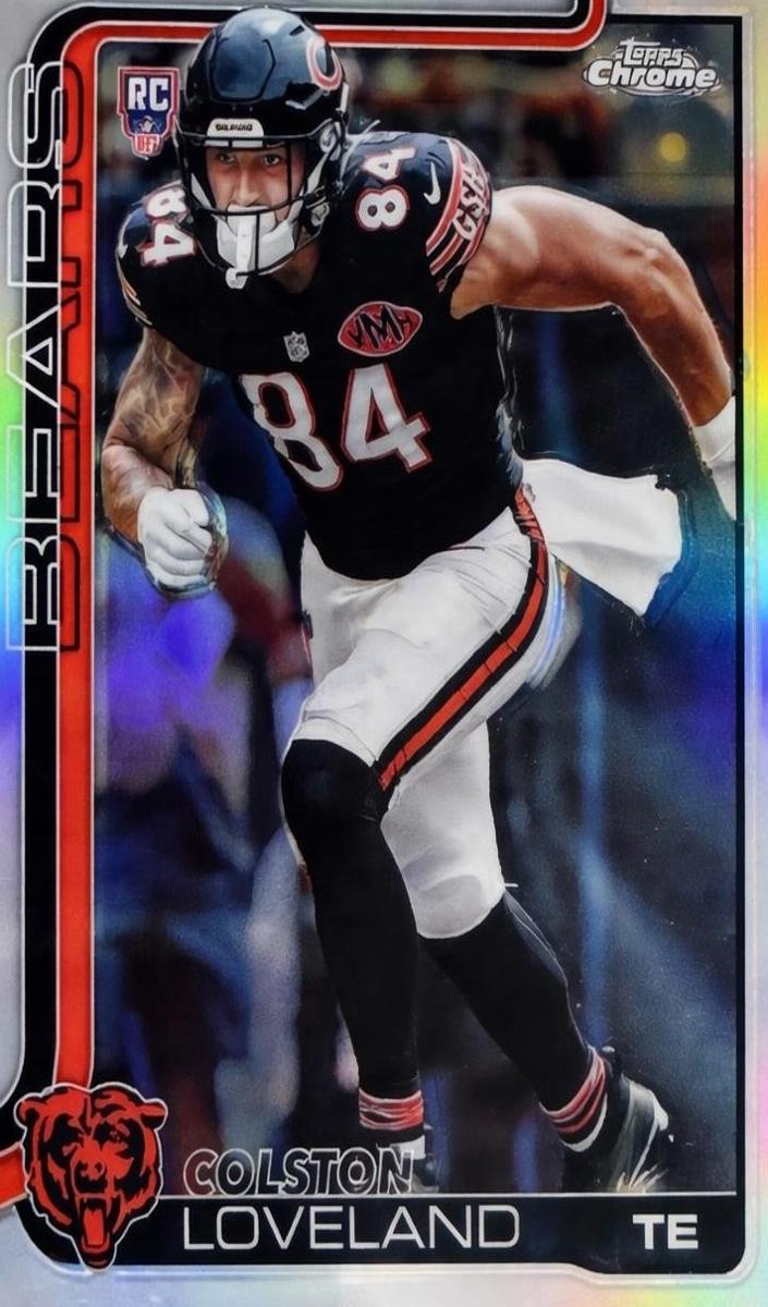 Colston Loveland 2025 Topps Chrome Football card