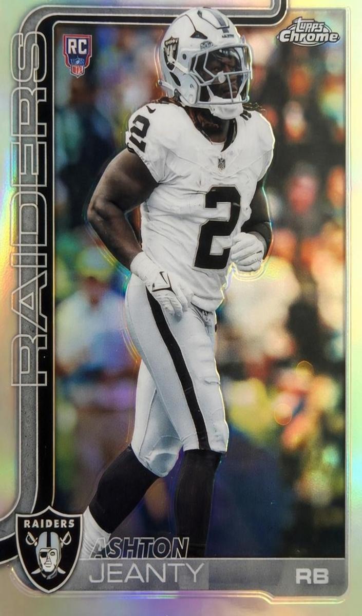 Ashton Jeanty 2025 Topps Chrome Football card