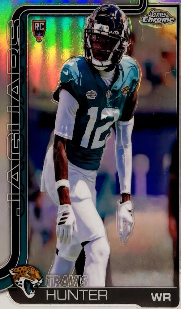 Travis Hunter 2025 Topps Chrome Football card