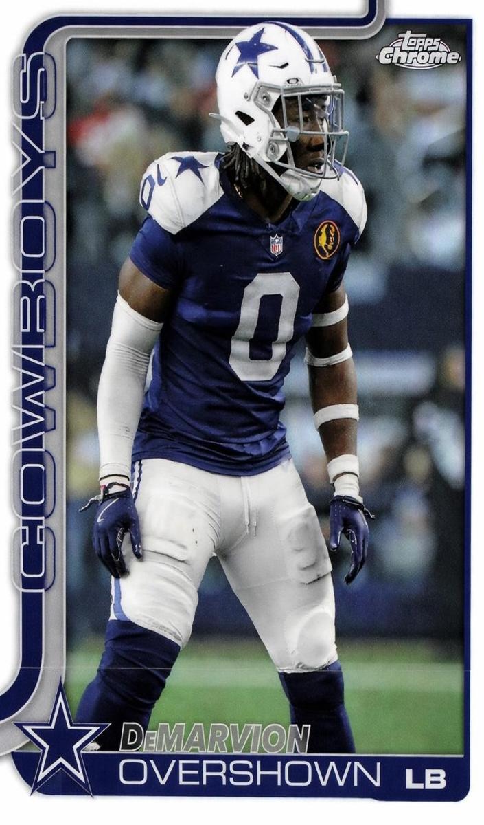 DeMarvion Overshown 2025 Topps Chrome Football card