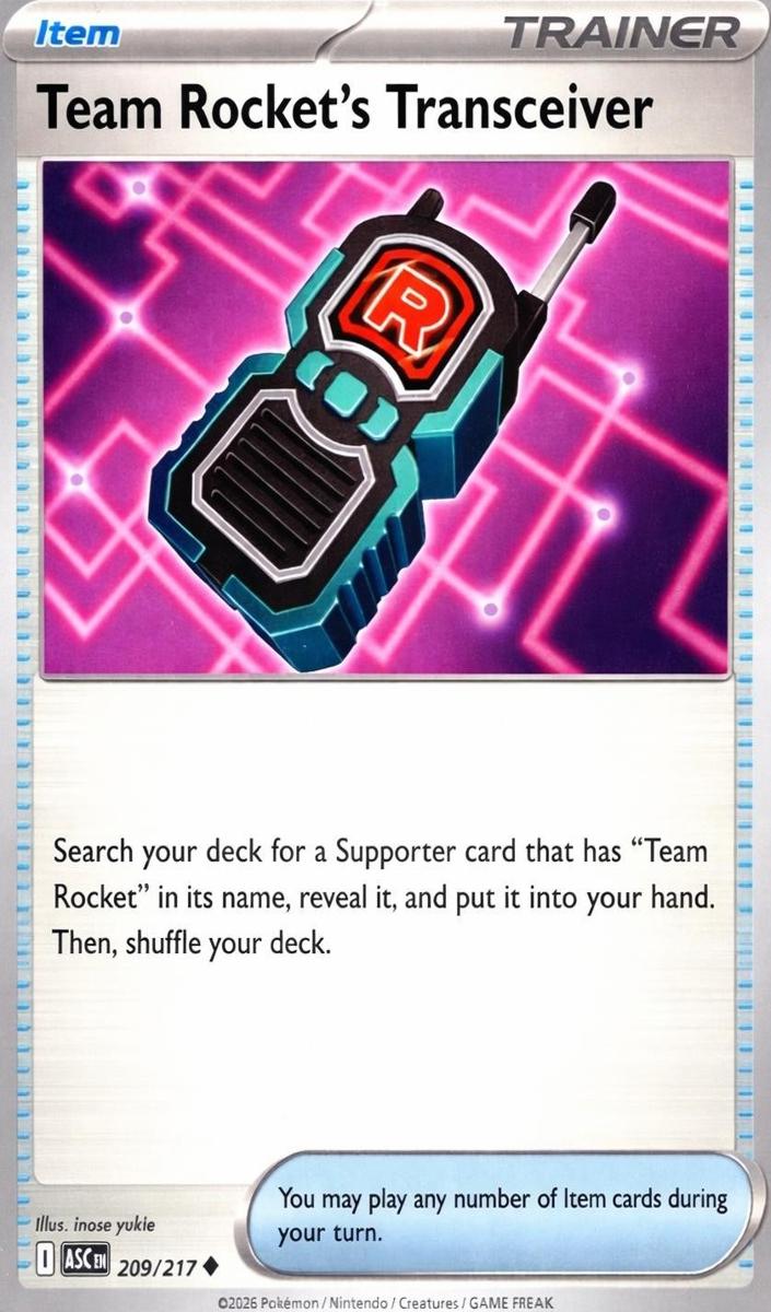 Team Rocket's Transceiver 2026 Pokemon Mega Evolution Ascended Heroes