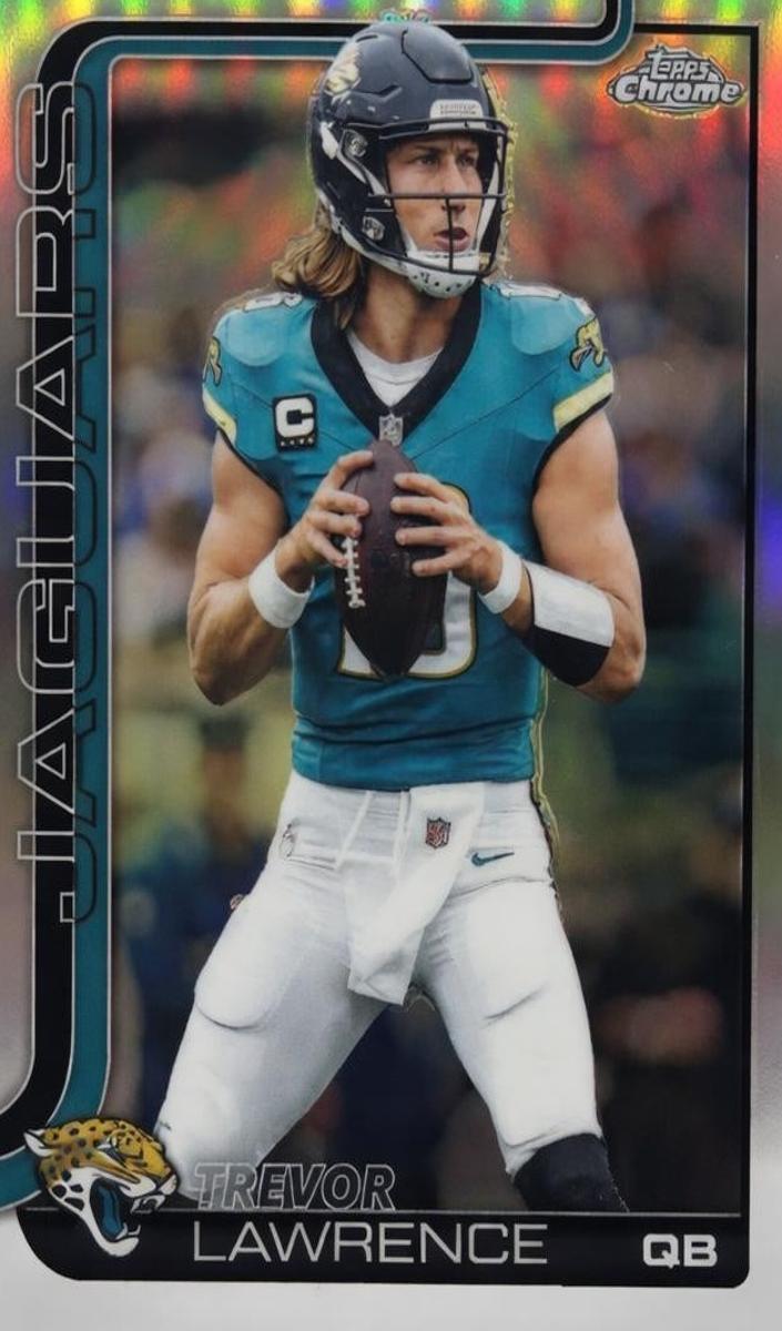 Trevor Lawrence 2025 Topps Chrome Football card
