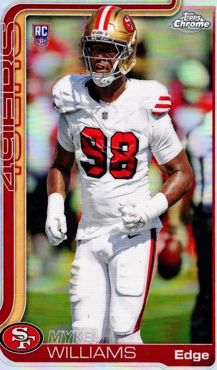 Mykel Williams 2025 Topps Chrome Football card