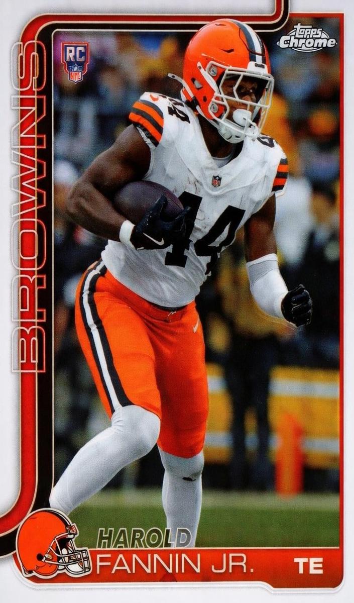 Harold Fannin Jr. 2025 Topps Chrome Football card
