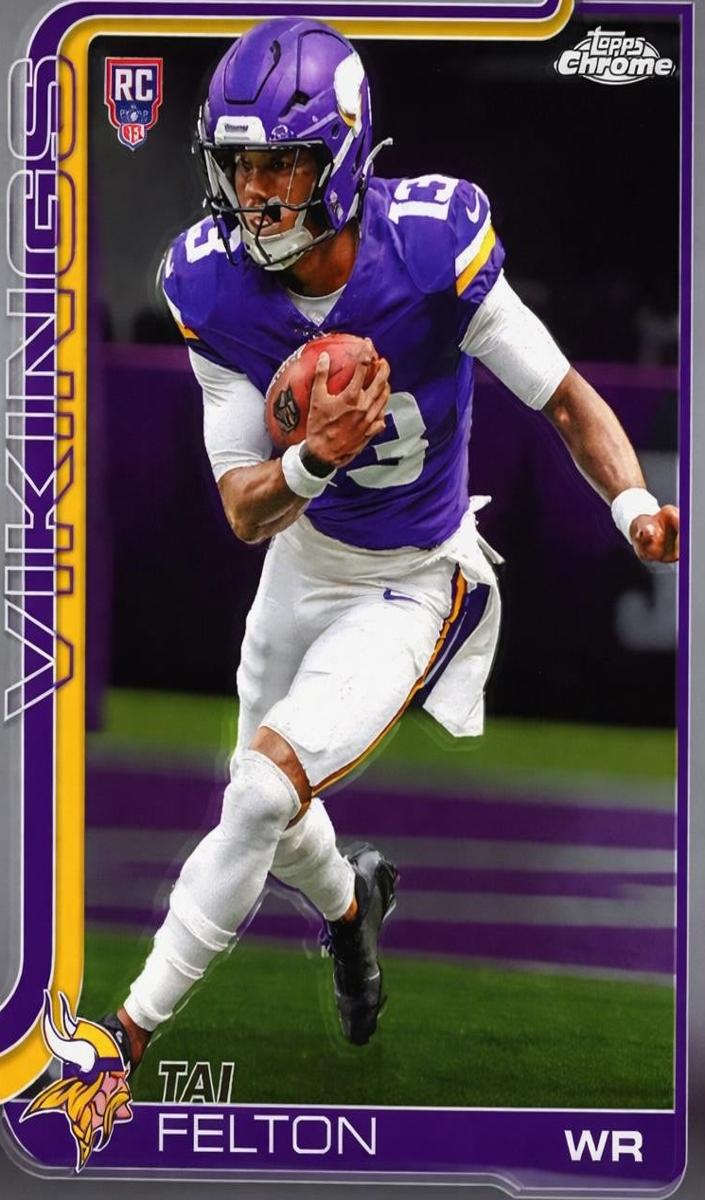 Tai Felton 2025 Topps Chrome Football card