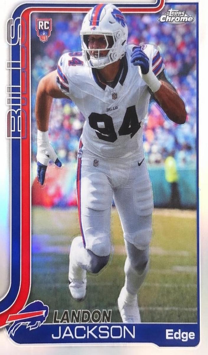 Landon Jackson 2025 Topps Chrome Football card