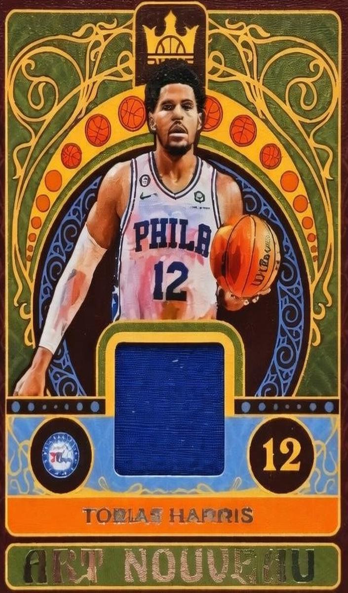 2022 Panini Court Kings Tobias Harris #AN-THP card